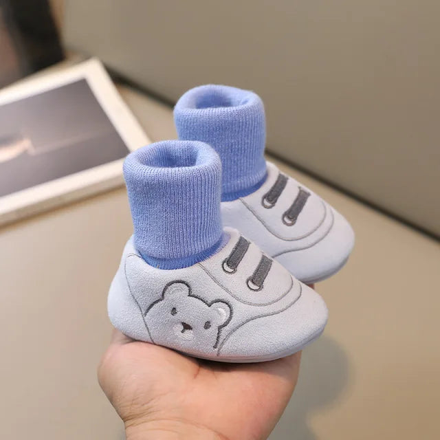 Comfortable and Anti-Slip Socks Shoes for Toddlers - TinySteps-Blue-S (0-6 months)-The Livary