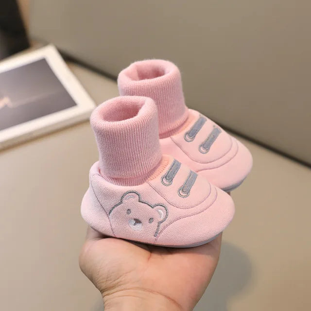 Comfortable and Anti-Slip Socks Shoes for Toddlers - TinySteps-Pink-S (0-6 months)-The Livary