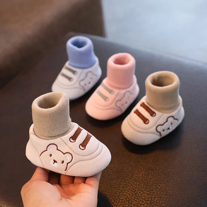 Comfortable and Anti-Slip Socks Shoes for Toddlers - TinySteps-Blue-S (0-6 months)-The Livary