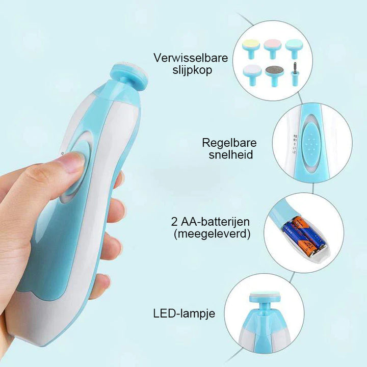 Nail care set for safe and easy nail clipping - BabyCare-Blue-The Livary