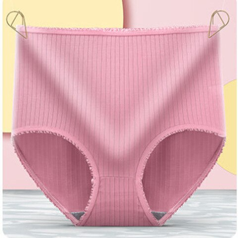 Leakproof High-Waisted Underwear – Camille (8-pack)-Pink-M-The Livary