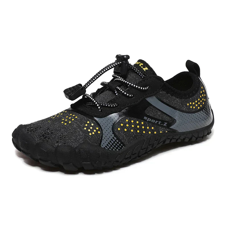 Children's beach shoes with a firm sole & secure fit – WaveTrek-Blue-9-The Livary