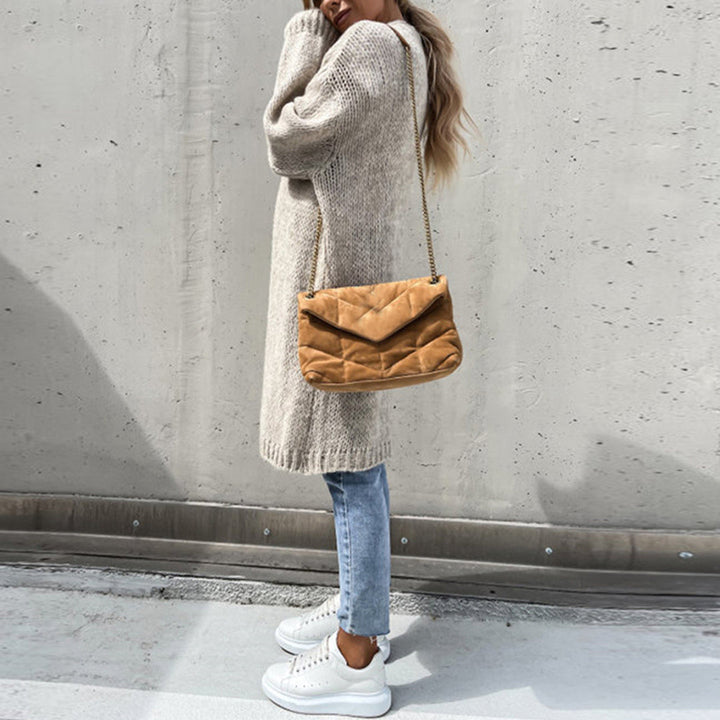 Classic Ladies Cardigan - Camile-Beige-S-The Livary