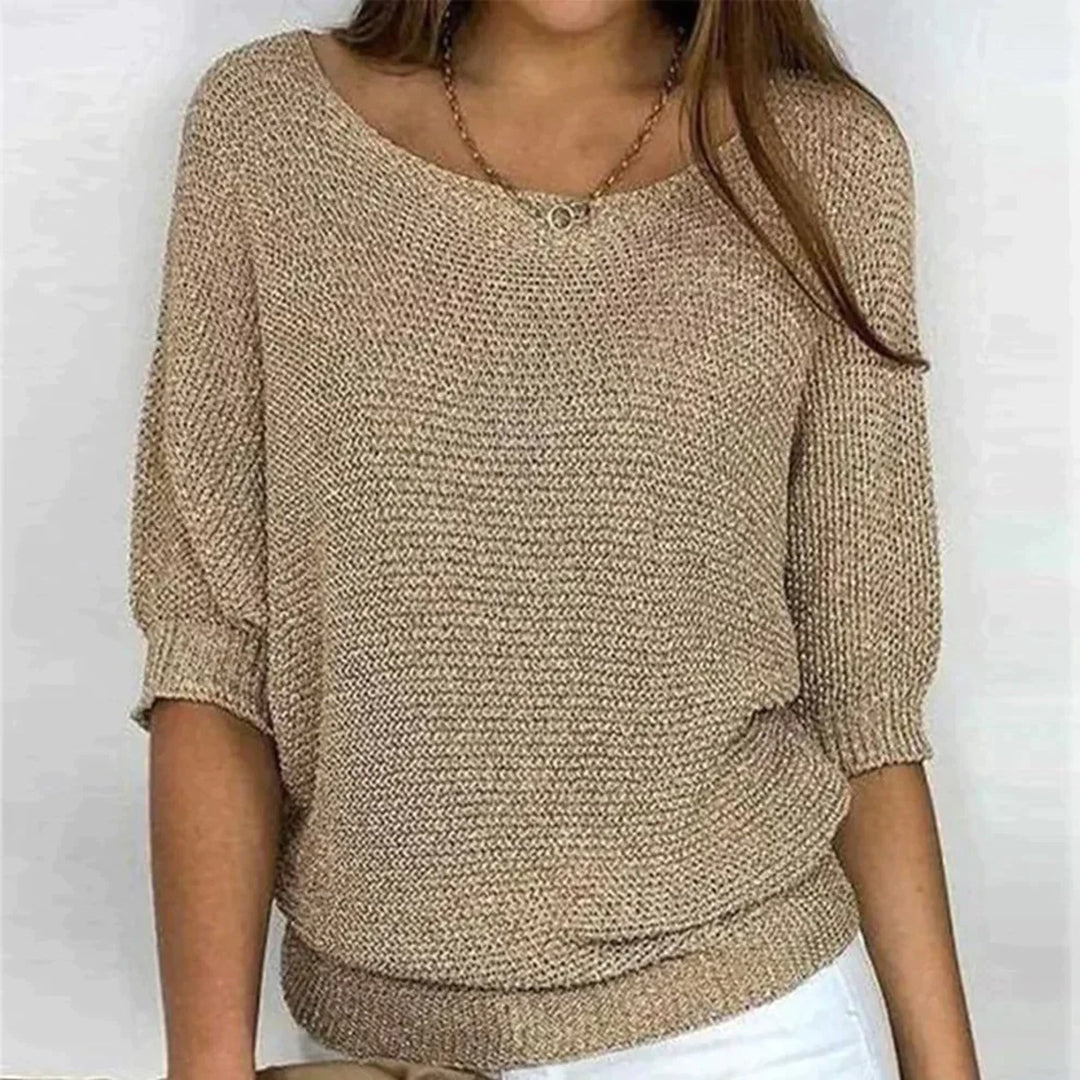 Stylish and Comfortable Top - Noa-Beige-S-The Livary