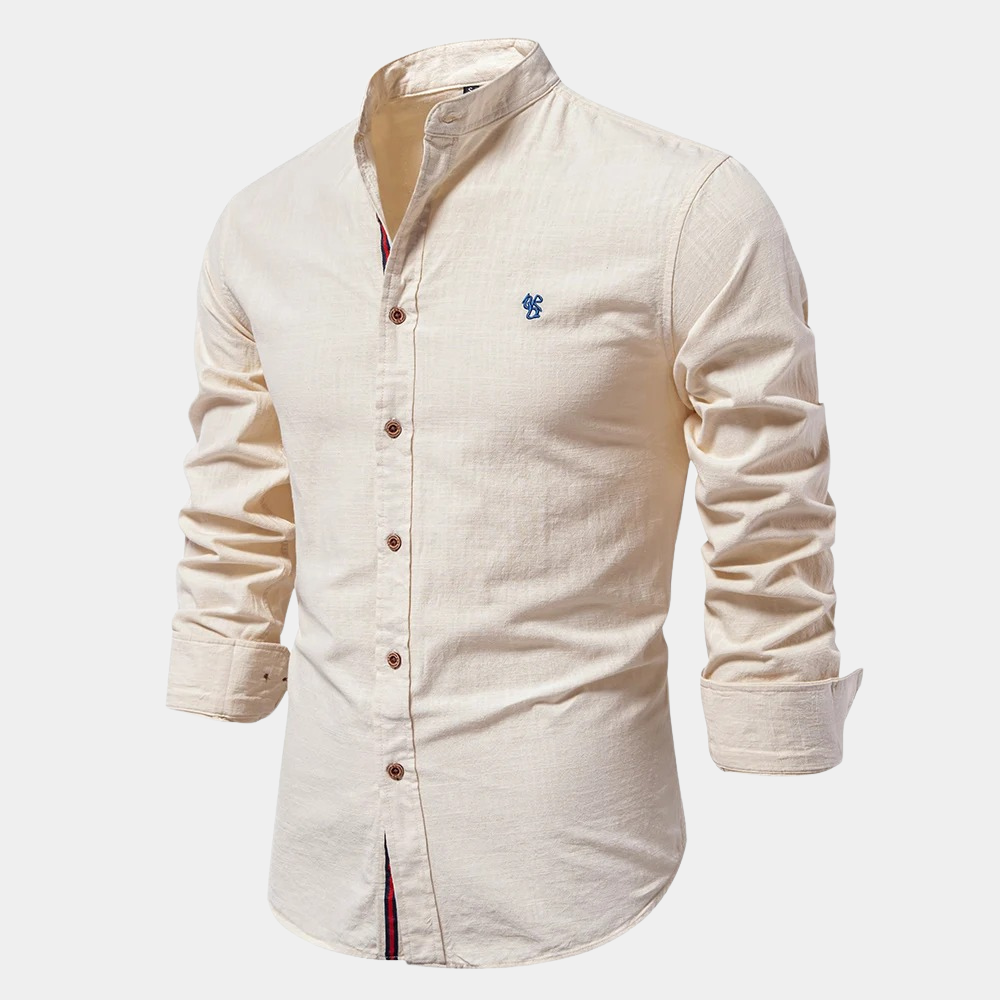 Breathable men's shirt for summer - Noah-Yellow-S-The Livary