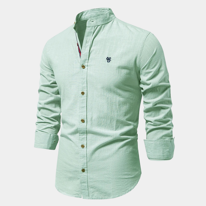 Breathable men's shirt for summer - Noah-Green-S-The Livary