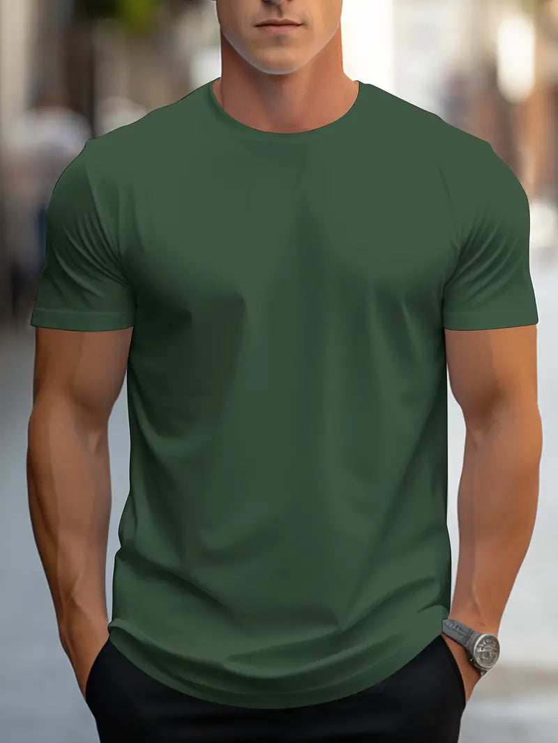 Men's cotton T-shirt – Nico-Green-S-The Livary
