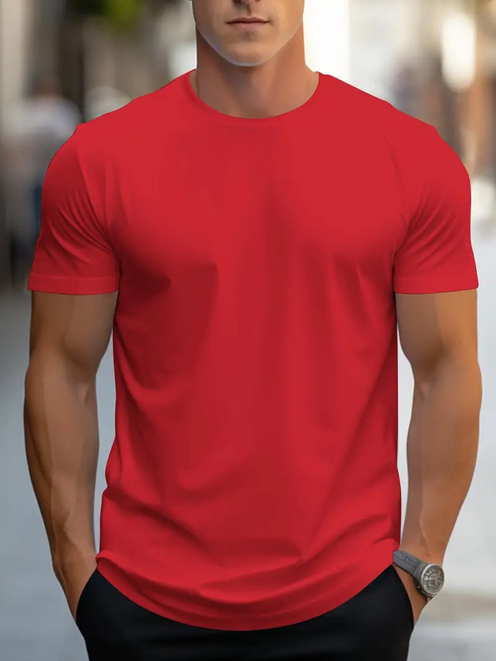 Men's cotton T-shirt – Nico-Red-S-The Livary