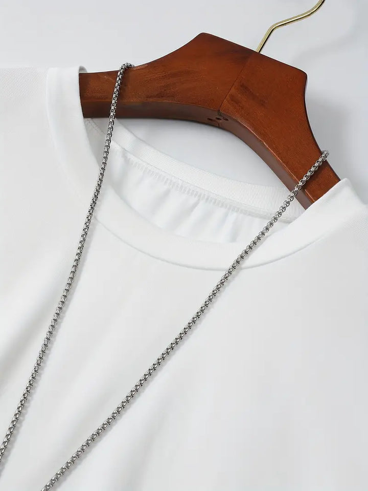 Men's cotton T-shirt – Nico-White-S-The Livary