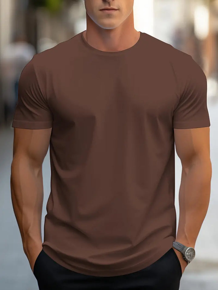 Men's cotton T-shirt – Nico-Brown-S-The Livary