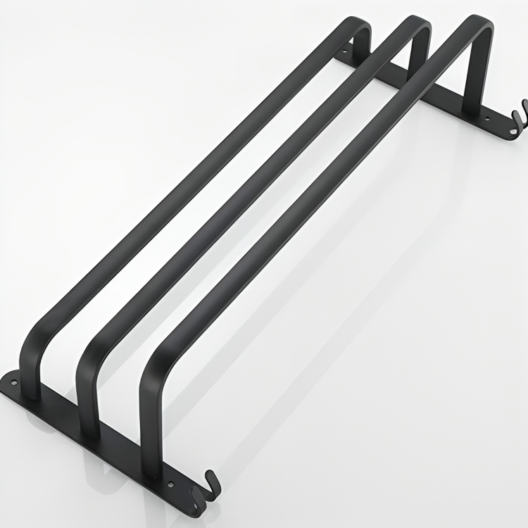 Towel Holder with Hooks - DrySpace-2 rods-40 cm-The Livary