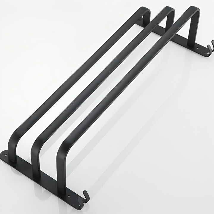 Towel Holder with Hooks - DrySpace-2 rods-40 cm-The Livary
