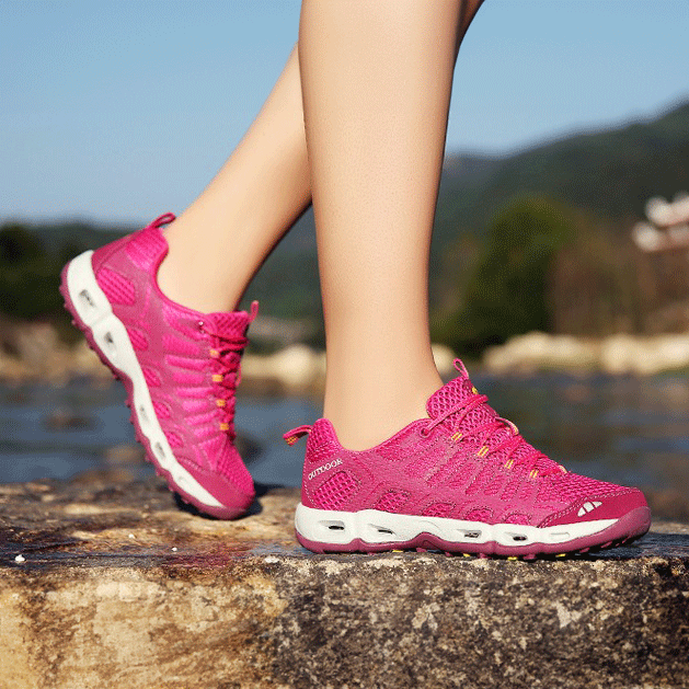 Orthopaedic Unisex Walking Shoes - Finn-Pink-9.5-The Livary