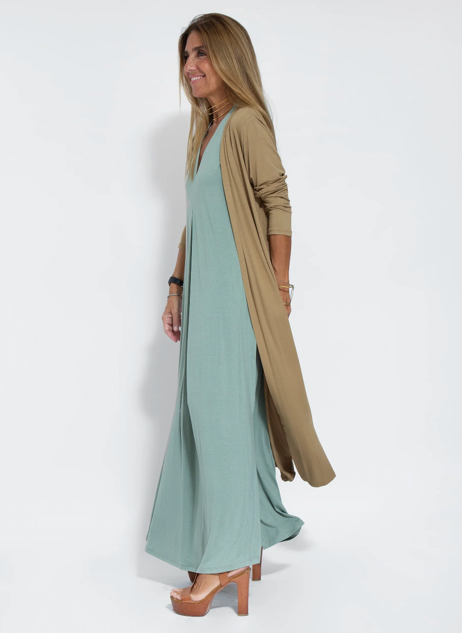 Figure-hugging dress with waistcoat – Valentina-Black dress + waistcoat in white-S-The Livary