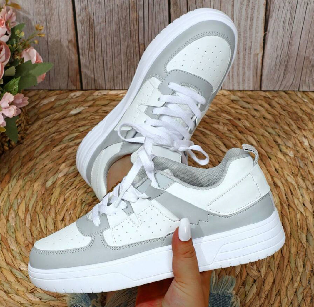 Fashionable Women's Sneakers - Naya-Grey-2.5-The Livary