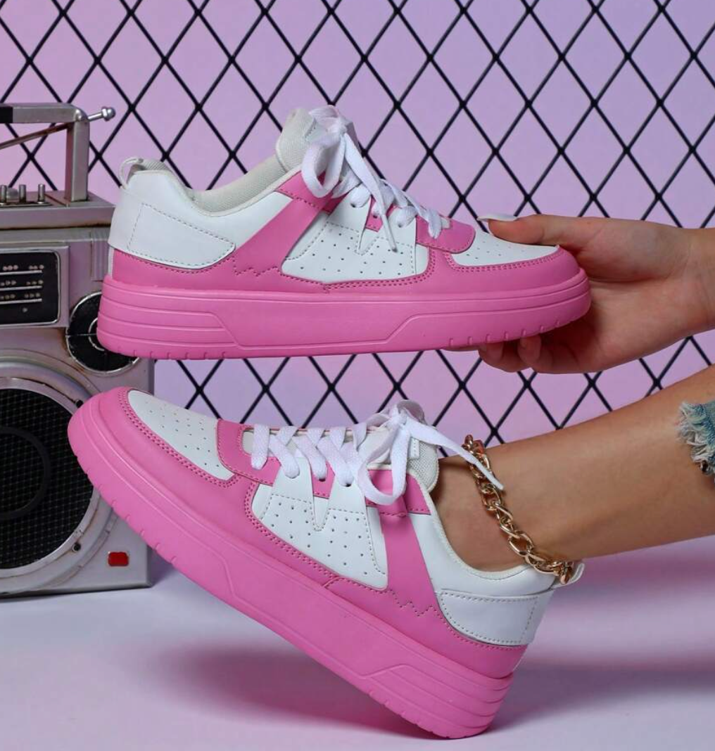 Fashionable Women's Sneakers - Naya-Pink-2.5-The Livary