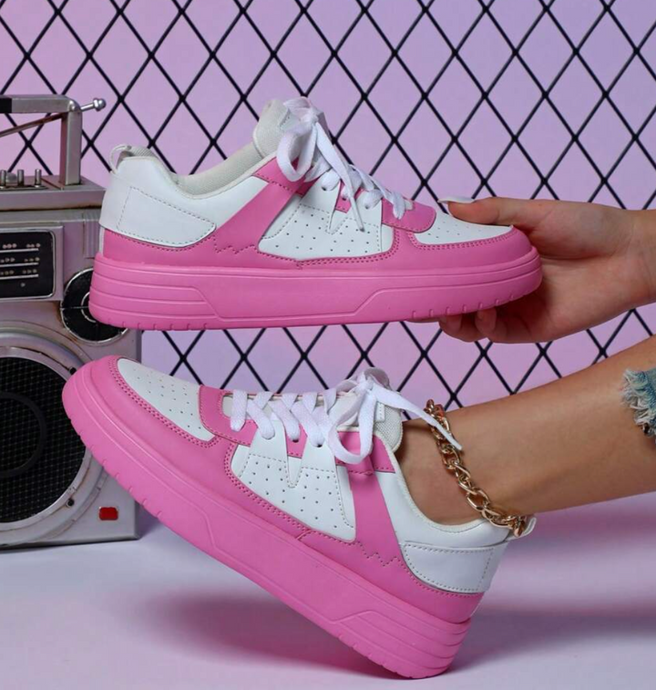 Fashionable Women's Sneakers - Naya-Pink-2.5-The Livary