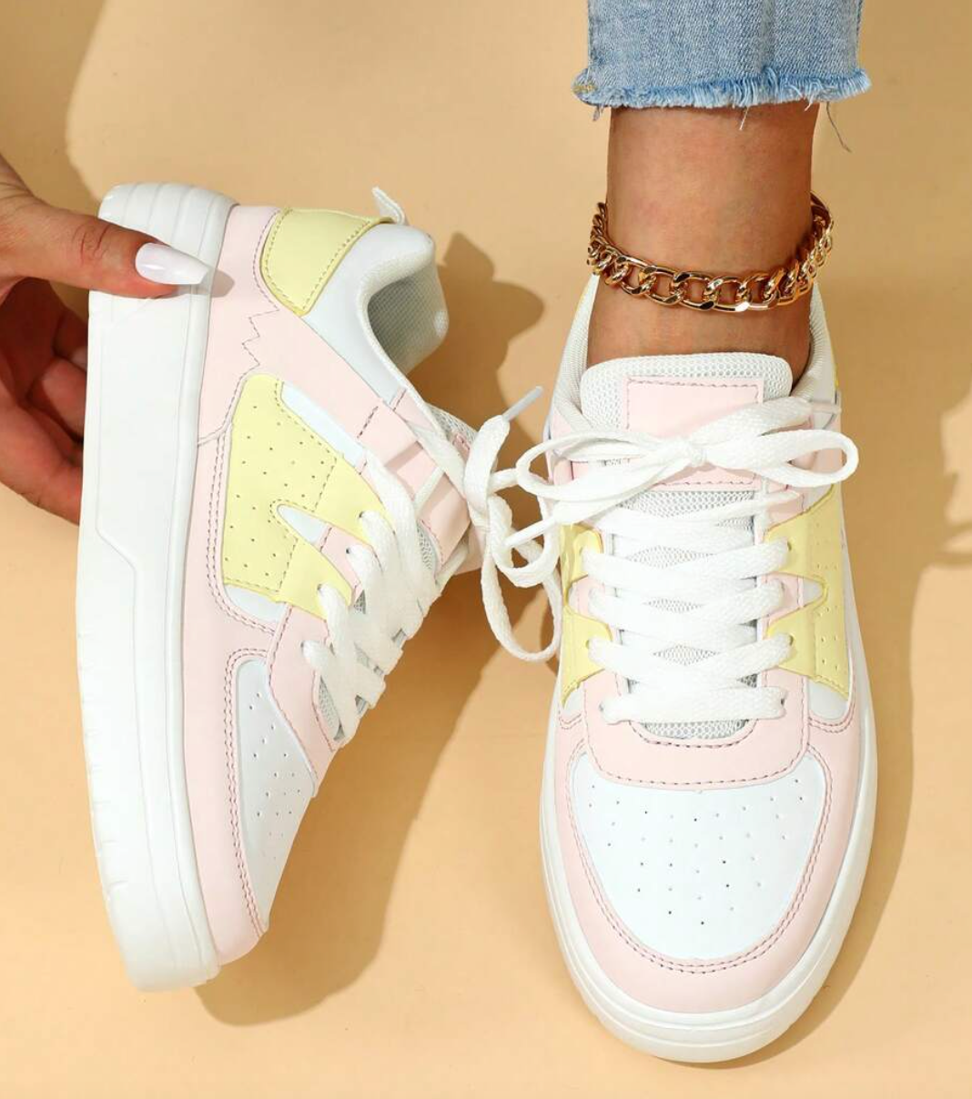 Fashionable Women's Sneakers - Naya-Rainbow 2-2.5-The Livary