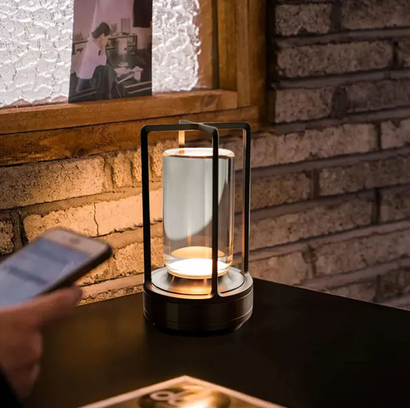 Stylish Wireless Lanterns - SolisAura-Black-The Livary