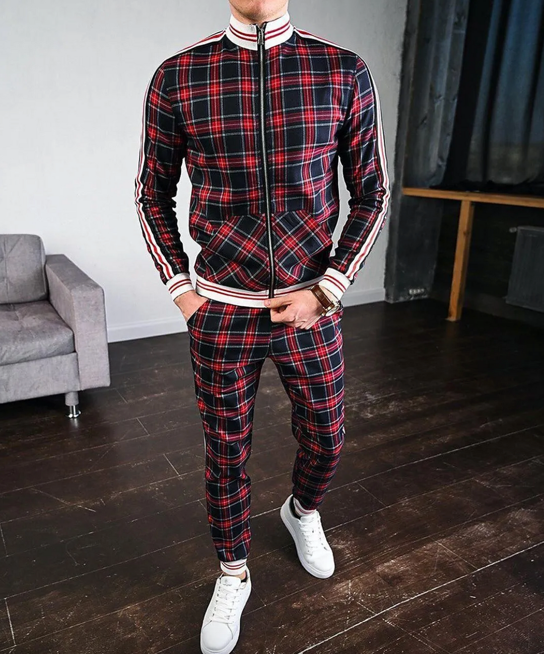 Modern Men's Set with Comfortable Fit – Elias-Red-S-The Livary