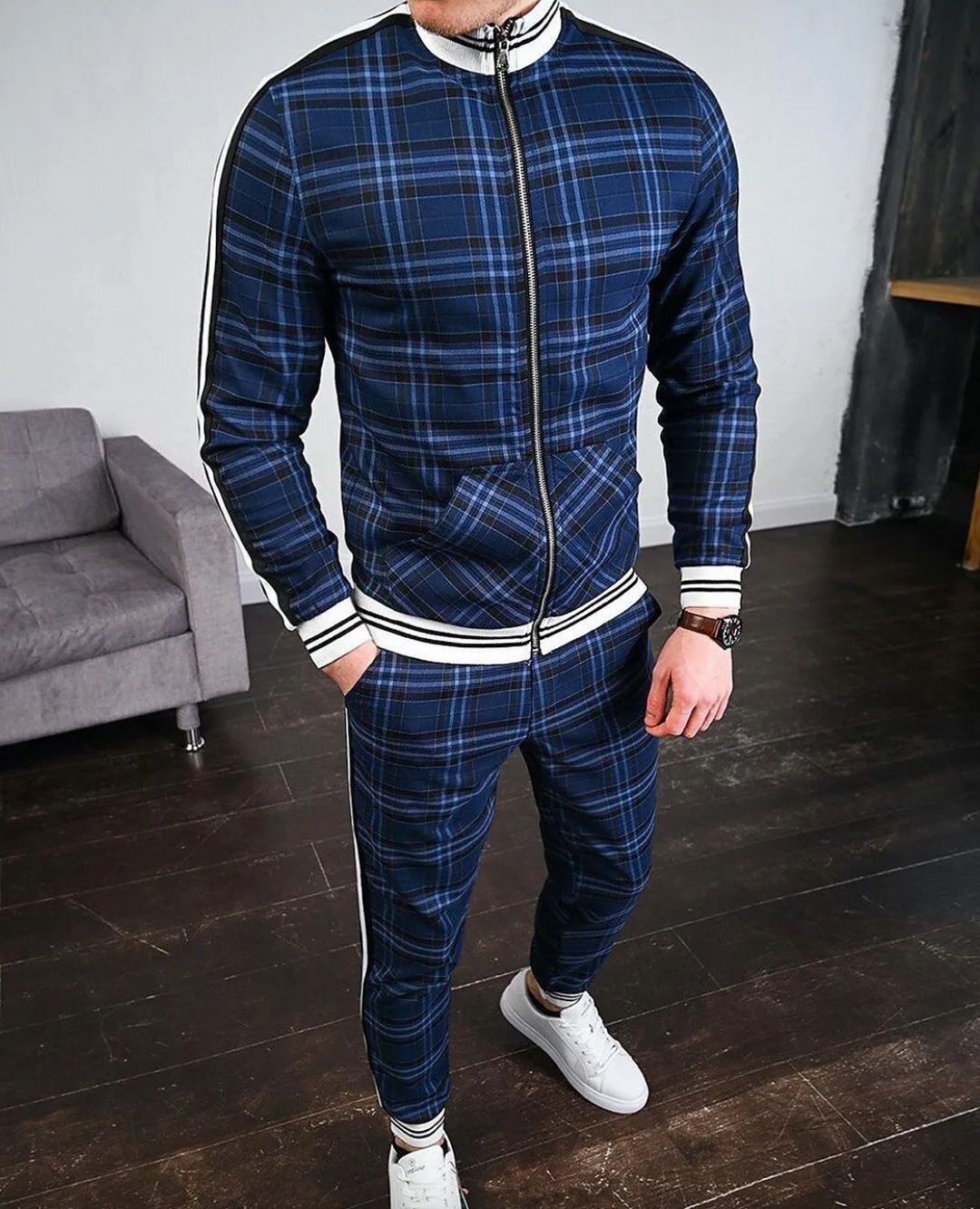 Modern Men's Set with Comfortable Fit – Elias-Blue-S-The Livary