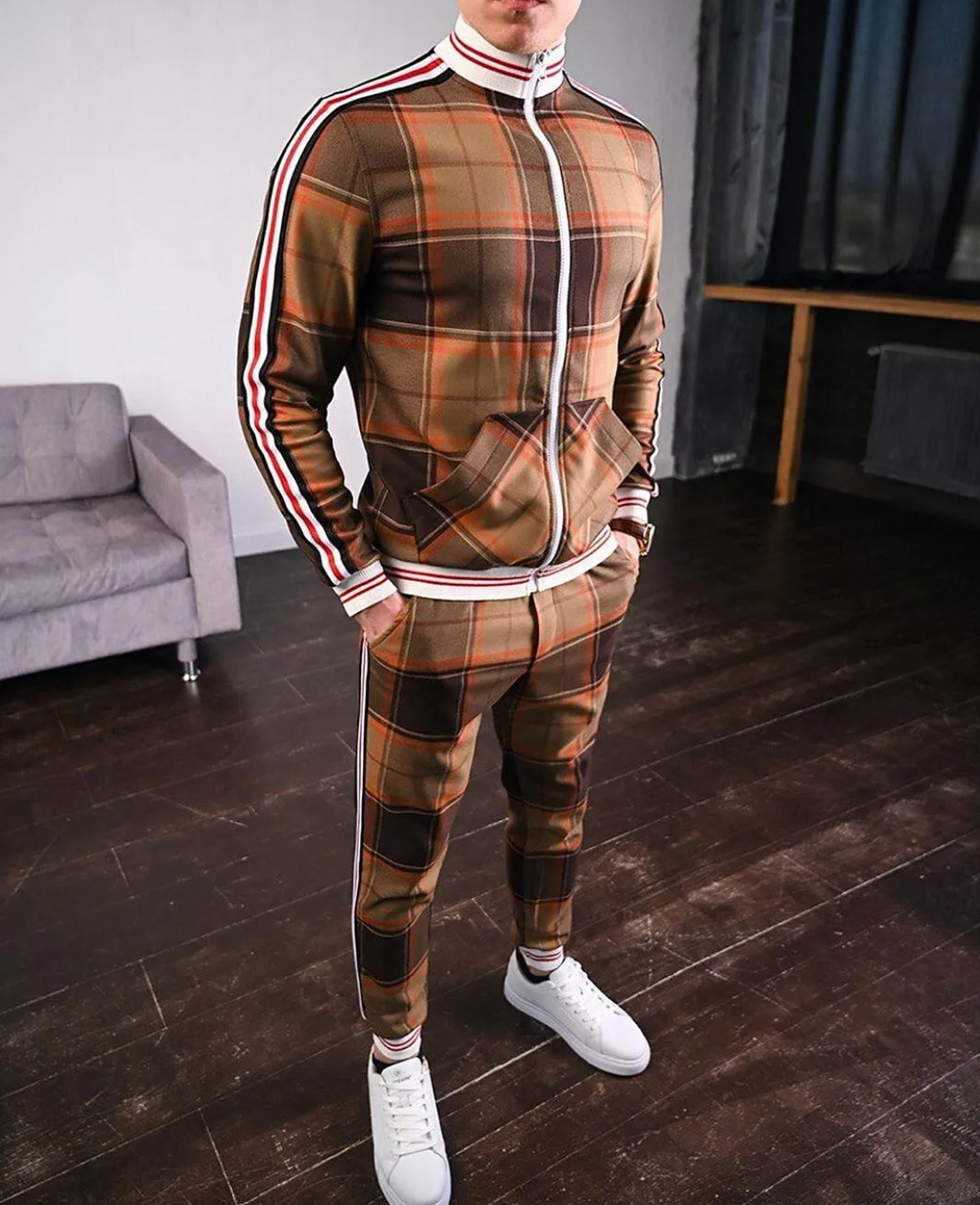 Modern Men's Set with Comfortable Fit – Elias-Orange-S-The Livary