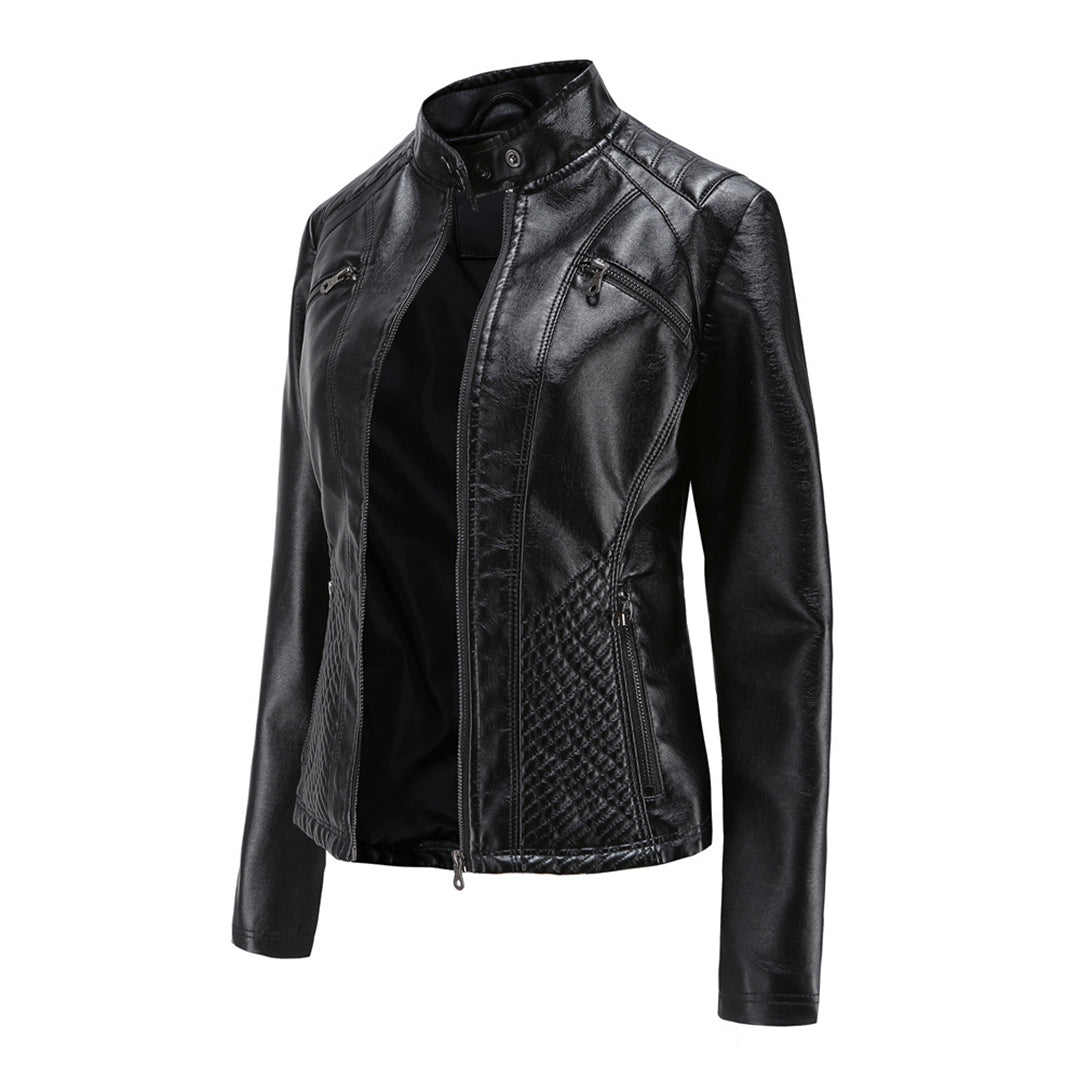 Cool Leather Ladies Jacket - Nova-Brown-XS-The Livary