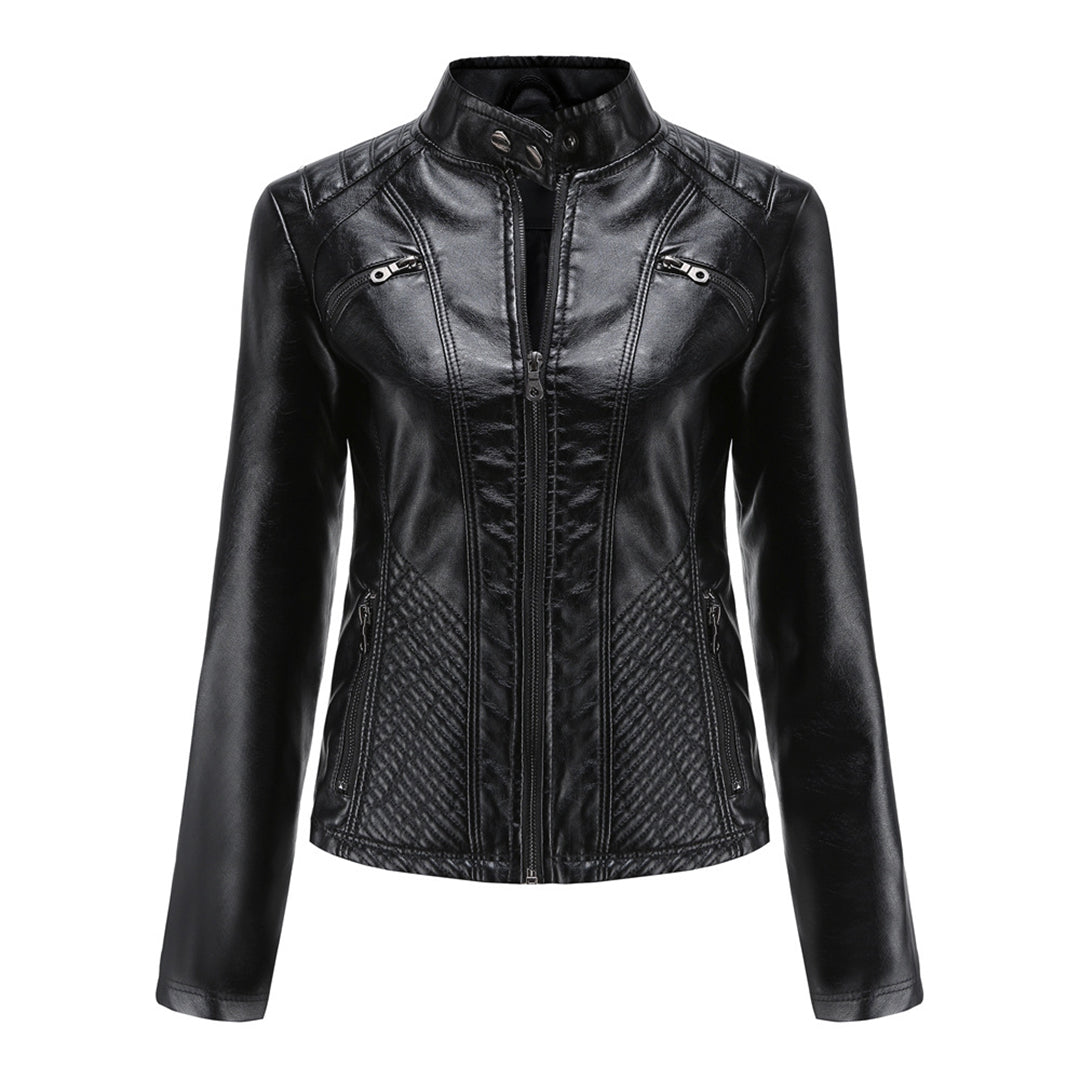 Cool Leather Ladies Jacket - Nova-Brown-XS-The Livary