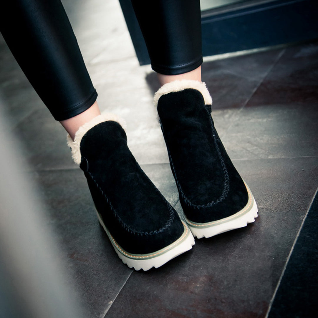 Warm Ladies' Shoes - Ivy-Black-2-The Livary