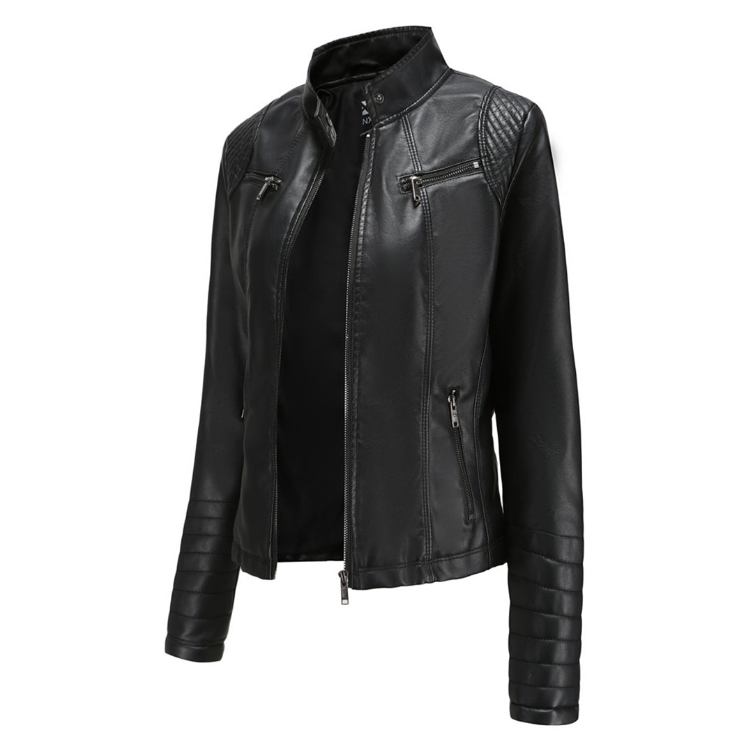 Cool Leather Women's Jacket – Elin-Black-XS-The Livary