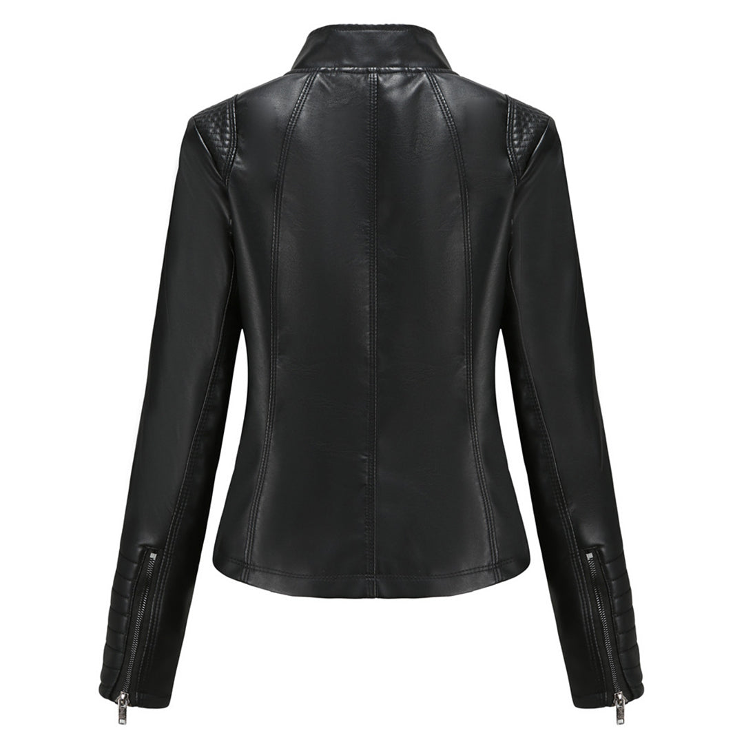 Cool Leather Women's Jacket – Elin-Black-XS-The Livary