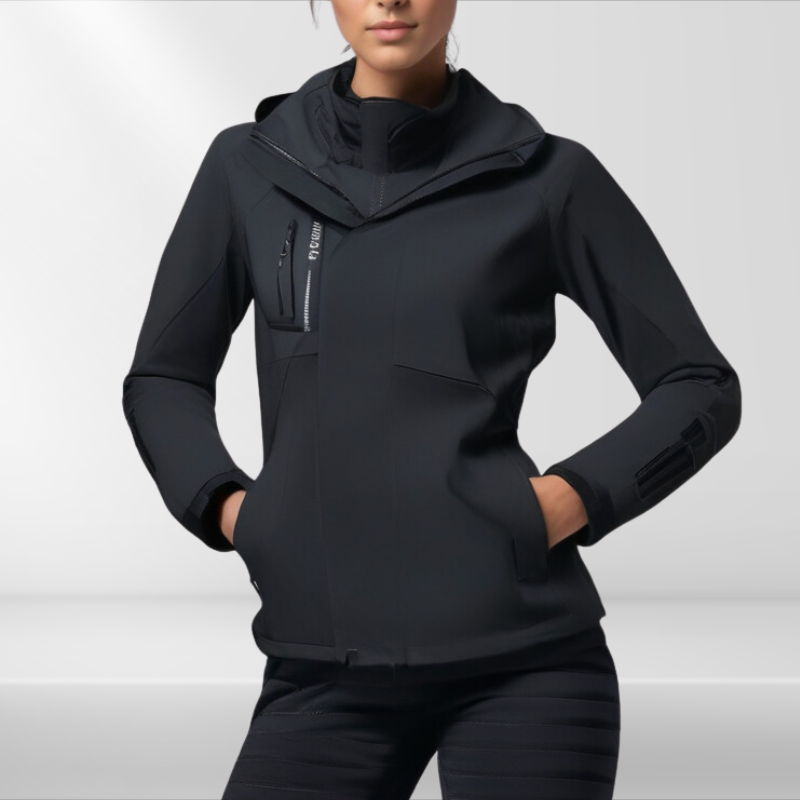 3-in-1 Outdoor Jacket for Women - Romy-Black-M-The Livary