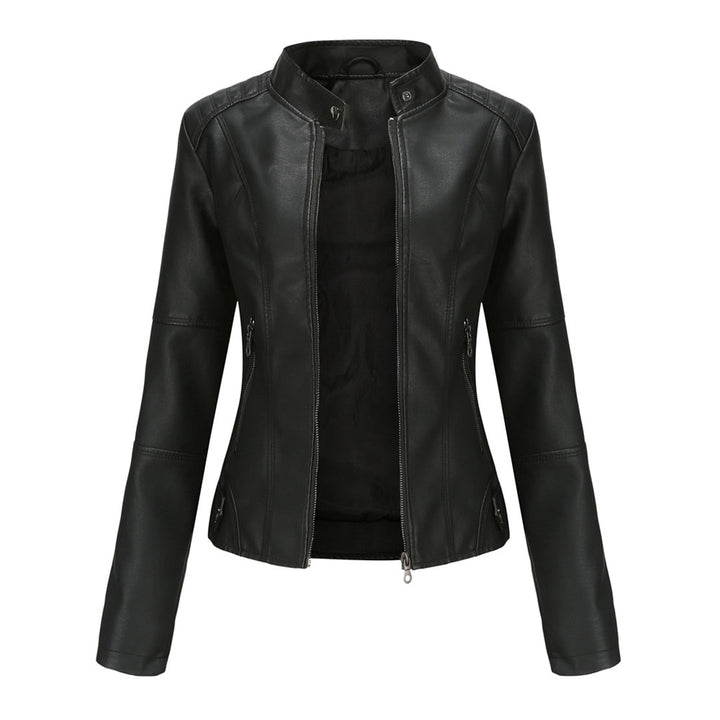 Stylish Leather Ladies' Jacket - Romy-Black-XS-The Livary