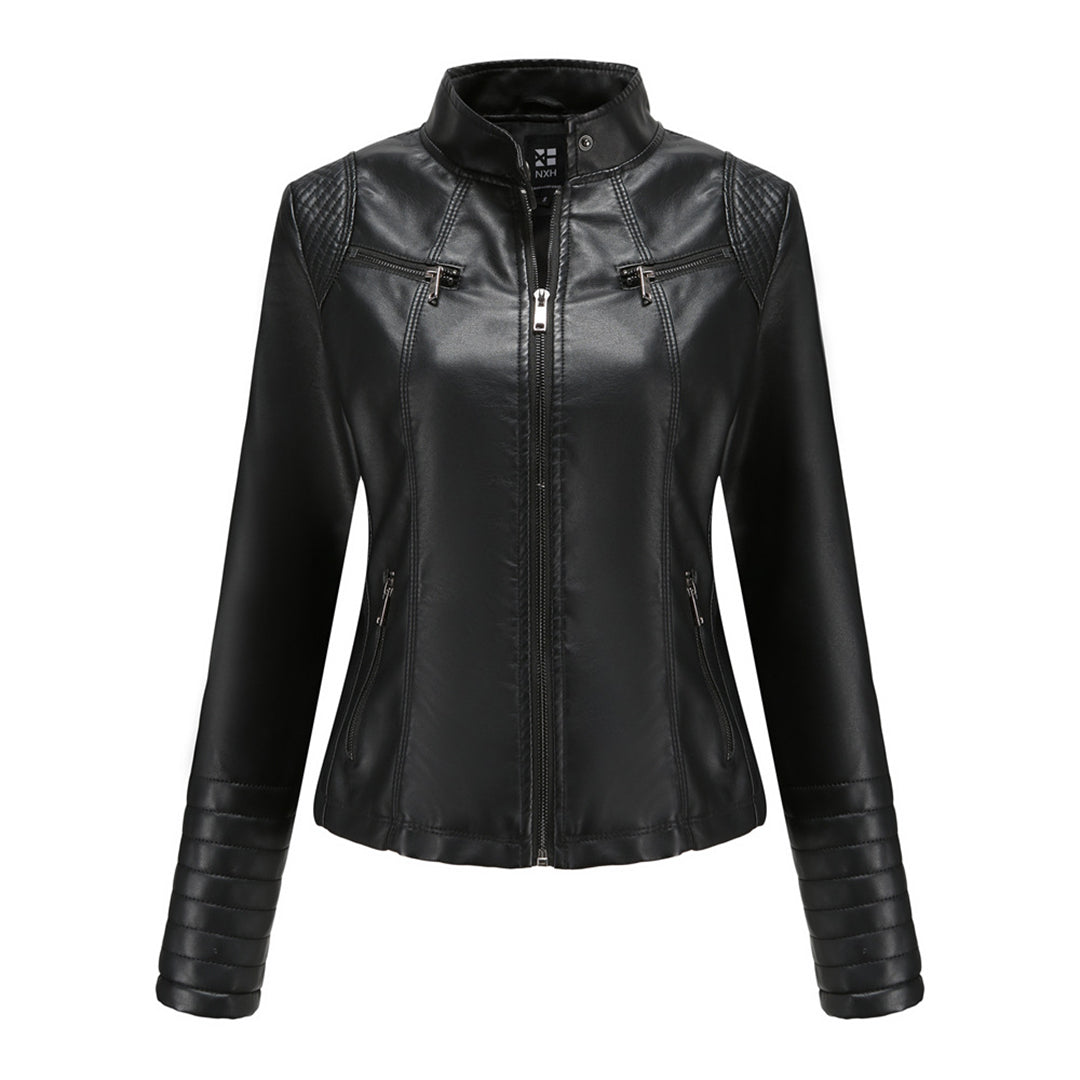 Cool Leather Women's Jacket – Elin-Black-XS-The Livary