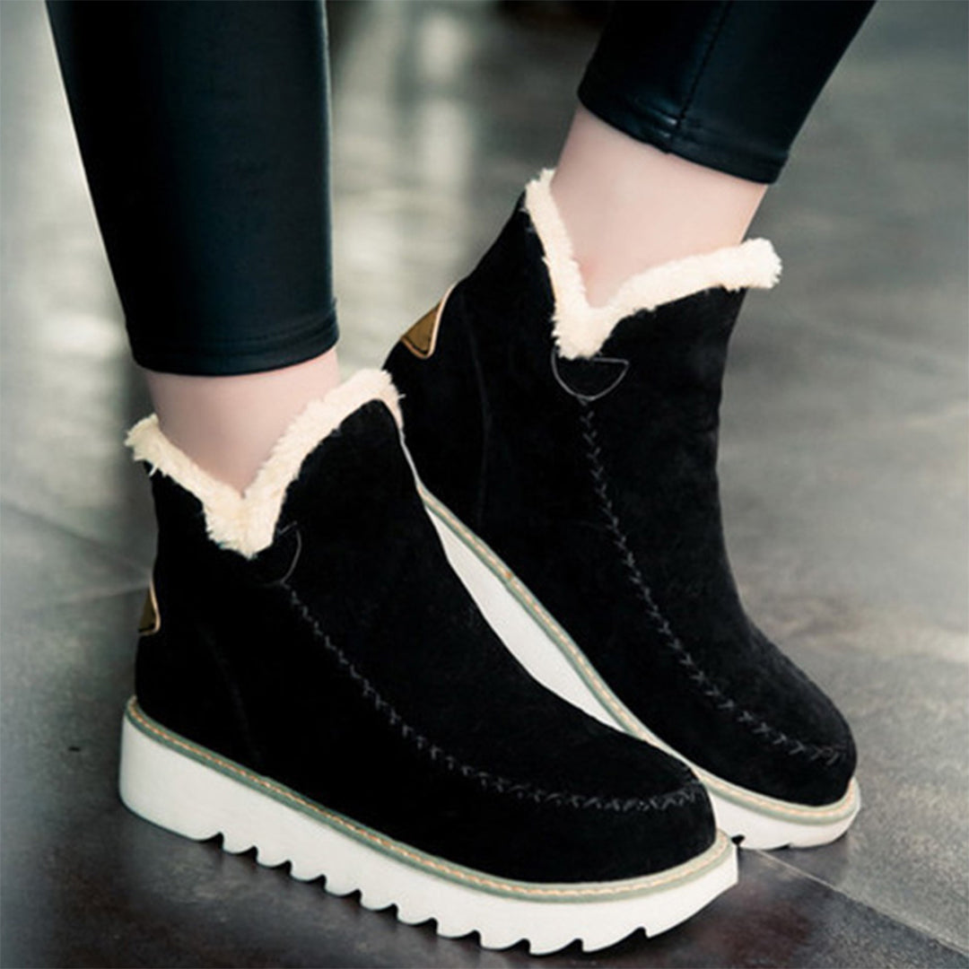 Warm Ladies' Shoes - Ivy-Black-2-The Livary