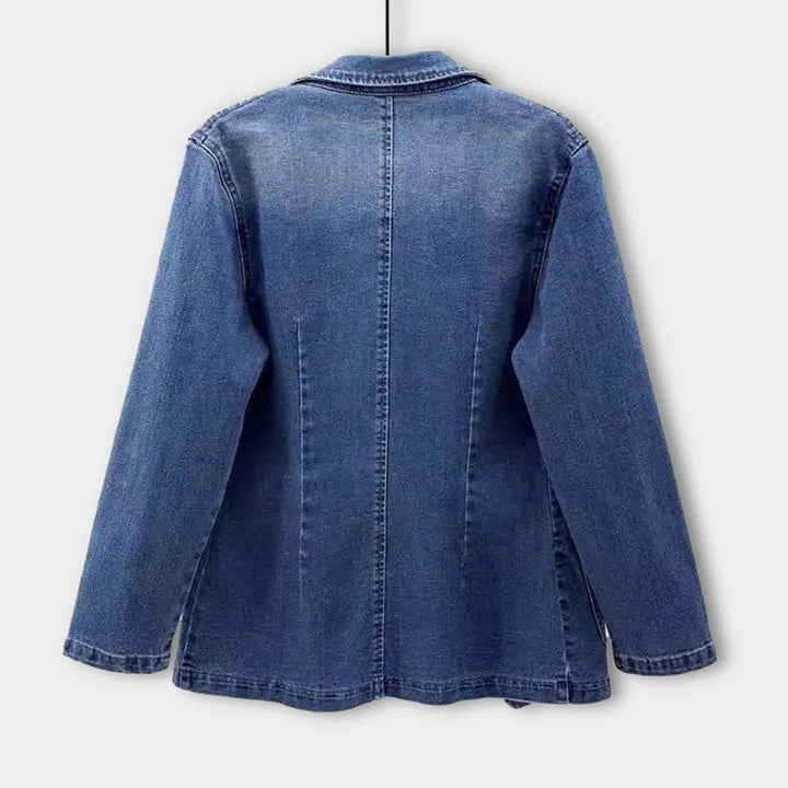 Ladies' denim blazer with an elegant cut – Nora-S-The Livary