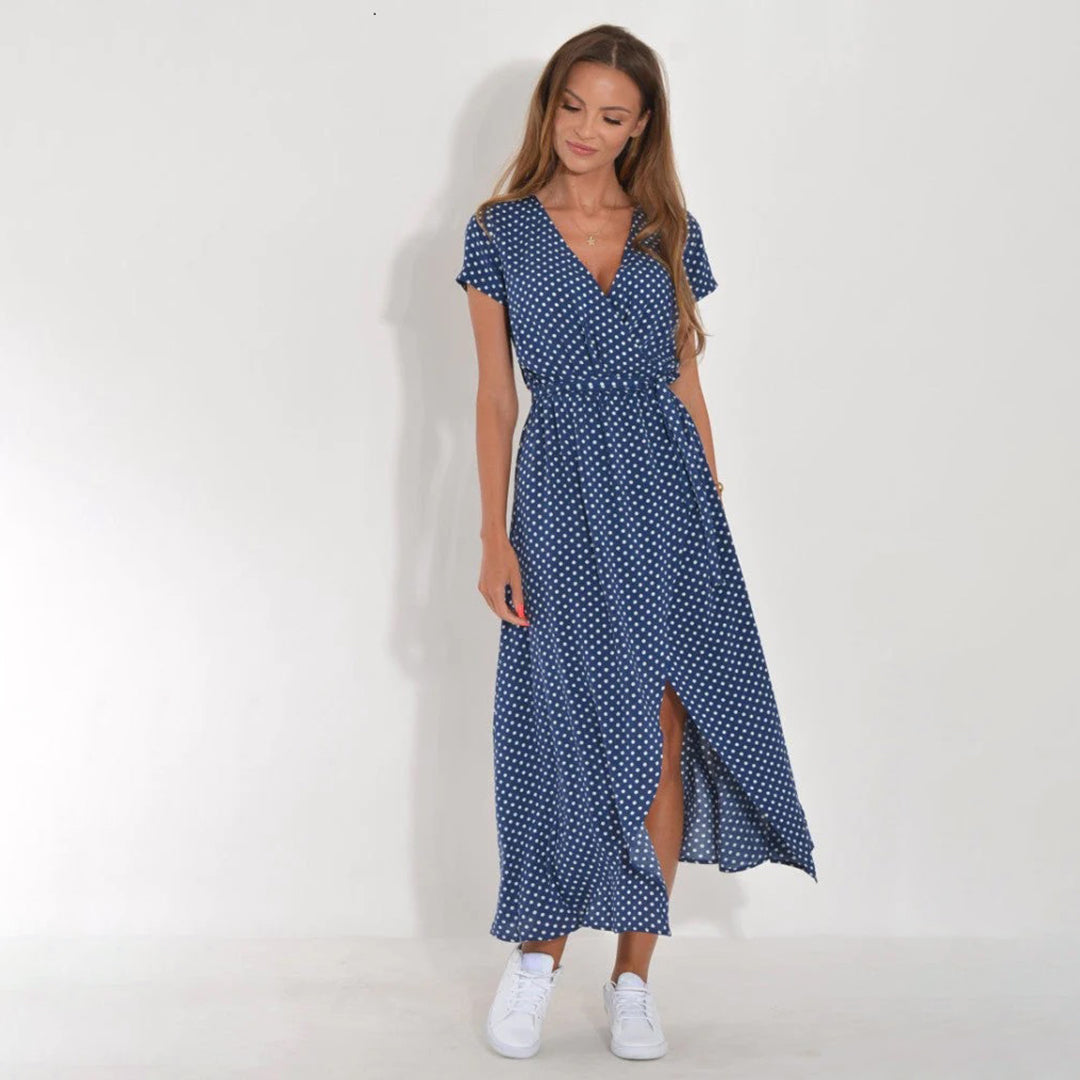 Casual Summer Dress - Luna-Blue-S-The Livary