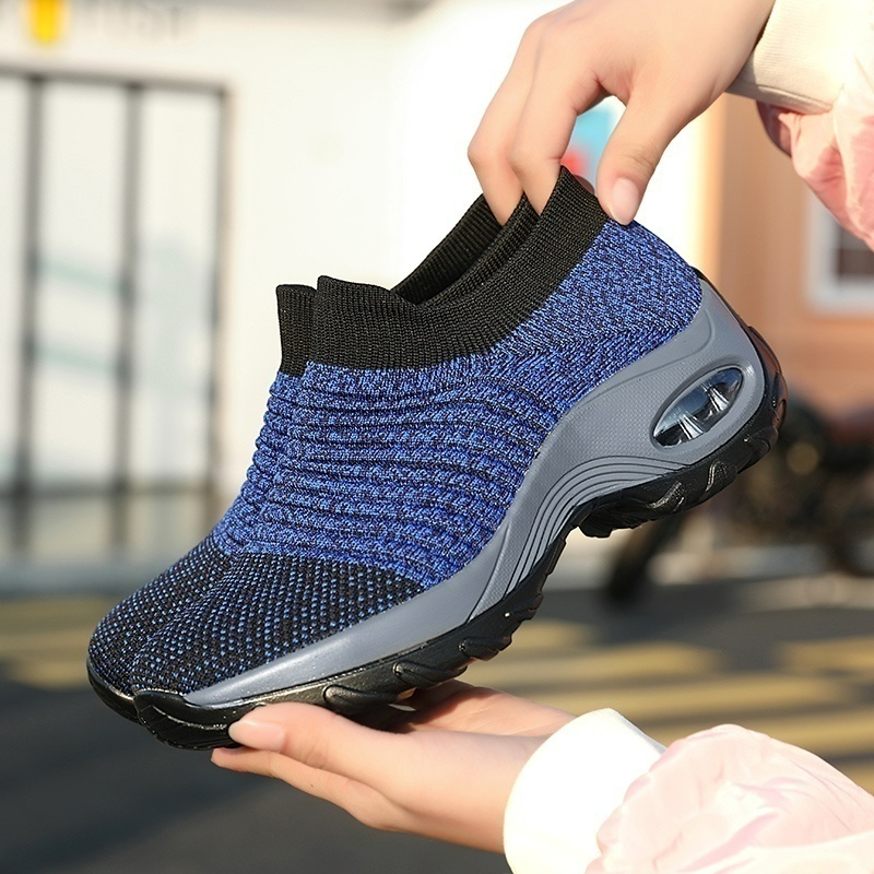 Orthopaedic Hypersoft Running Shoes for Women – Eliana-Blue Grey-3-The Livary