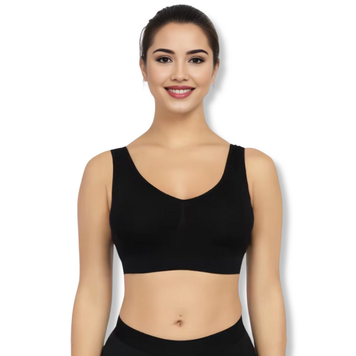 Comfort Bra Without Underwire – CloudBra-Black-S-The Livary