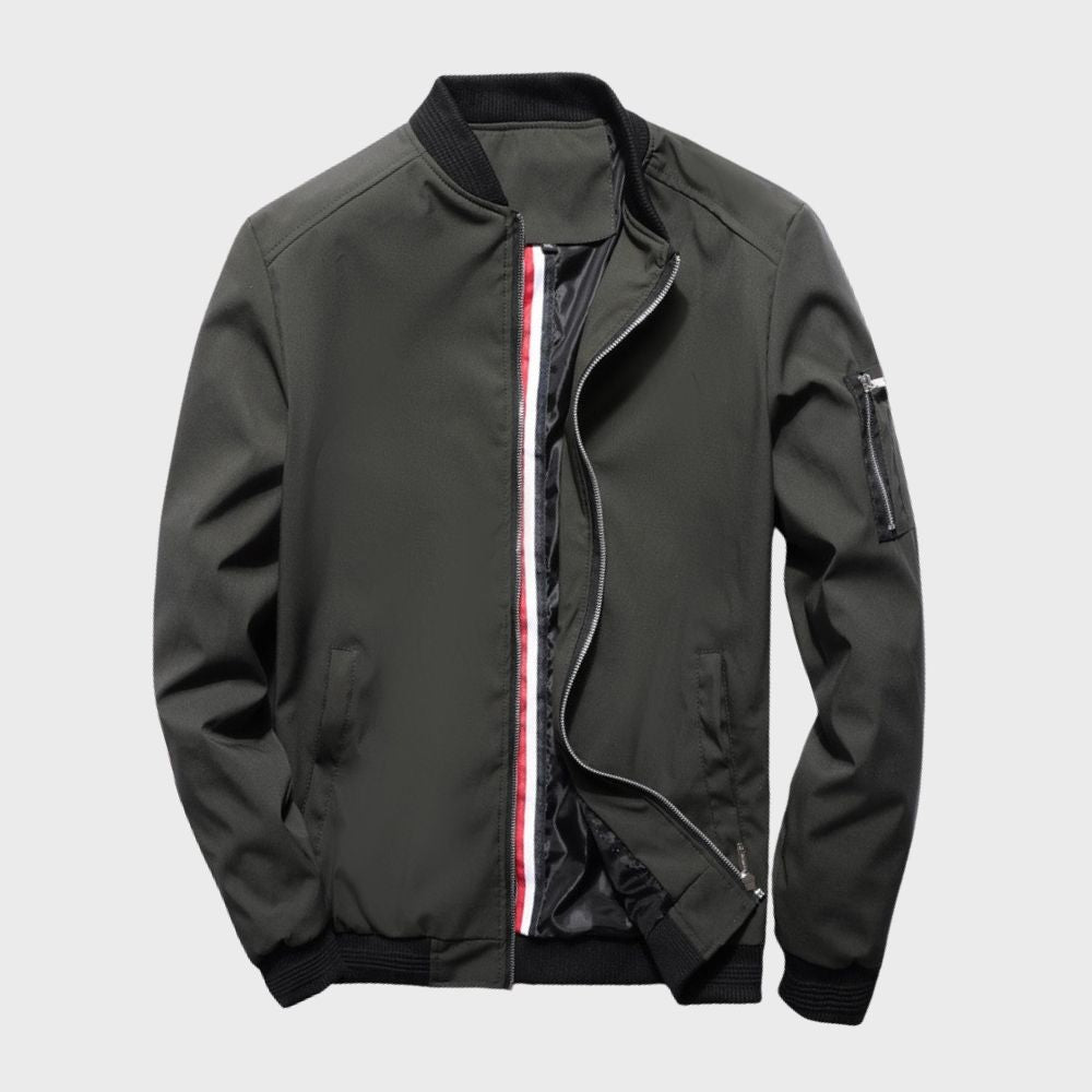 Stylish Bomber Jacket for Men - Rafa-Blue-M-The Livary