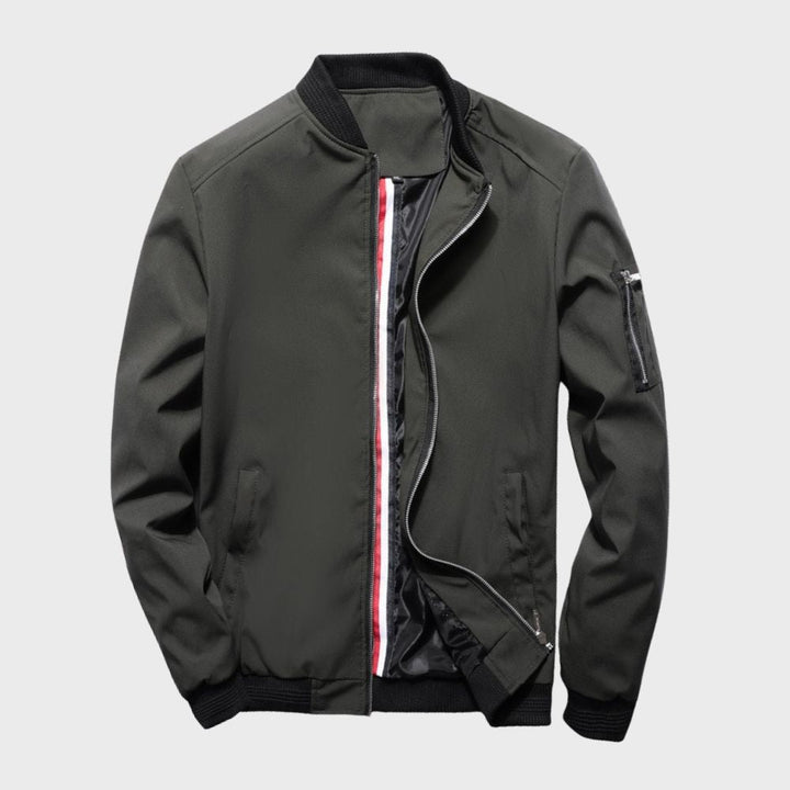 Stylish Bomber Jacket for Men - Rafa-Blue-M-The Livary