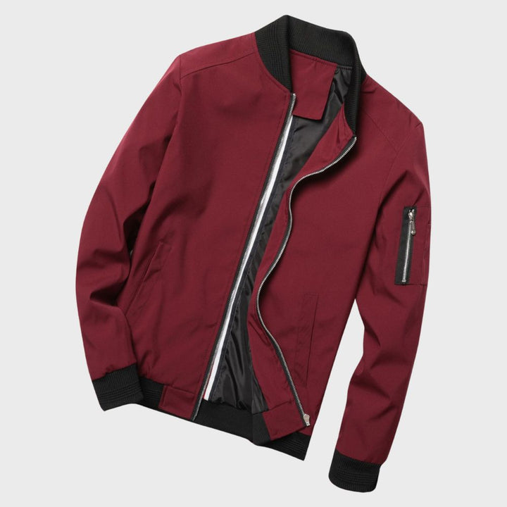 Stylish Bomber Jacket for Men - Rafa-Blue-M-The Livary