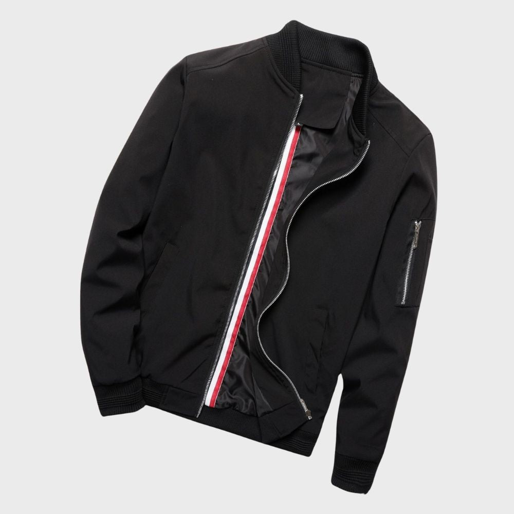 Stylish Bomber Jacket for Men - Rafa-Blue-M-The Livary