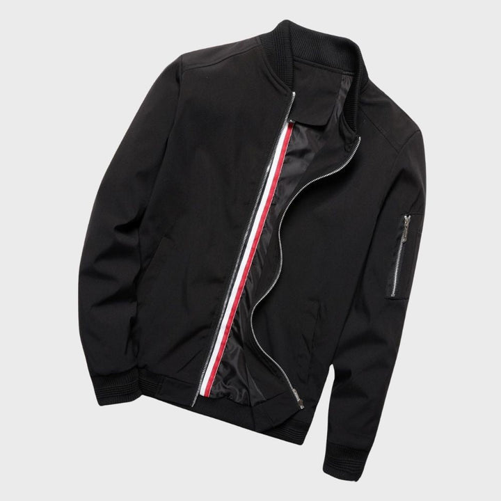 Stylish Bomber Jacket for Men - Rafa-Blue-M-The Livary