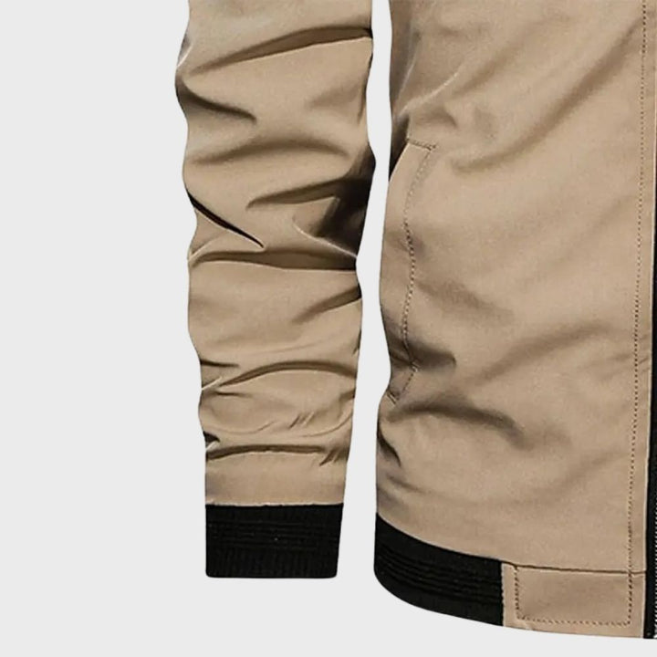 Stylish Bomber Jacket for Men - Rafa-Blue-M-The Livary