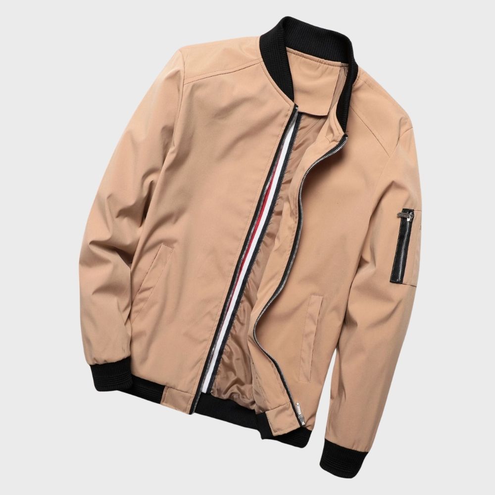 Stylish Bomber Jacket for Men - Rafa-Blue-M-The Livary