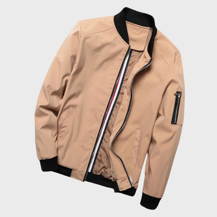 Stylish Bomber Jacket for Men - Rafa-Blue-M-The Livary