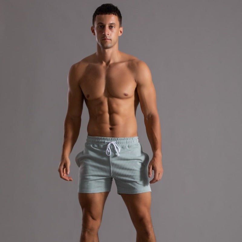 Quick-drying & Stylish Men's Swim Shorts made from Ripstop Polyester – Niko-Green-XS-The Livary