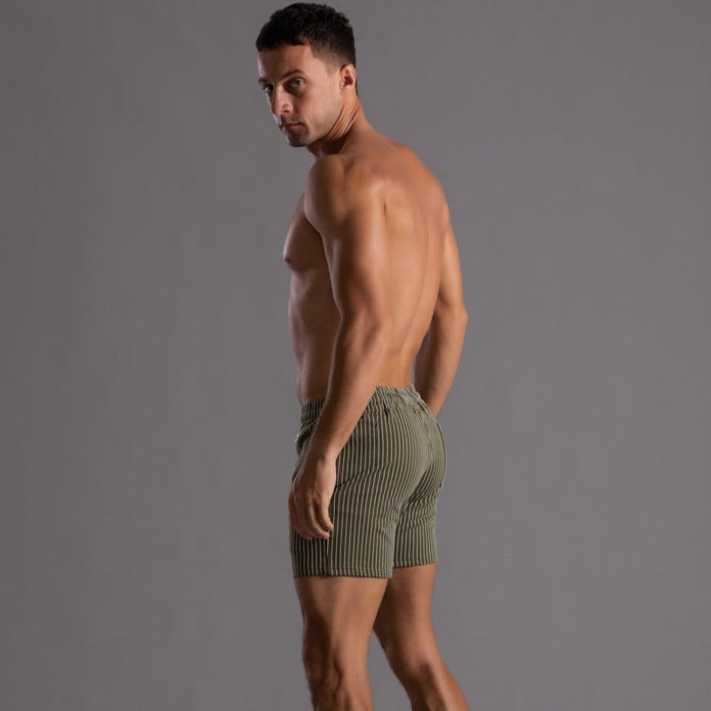 Quick-drying & Stylish Men's Swim Shorts made from Ripstop Polyester – Niko-Green-XS-The Livary