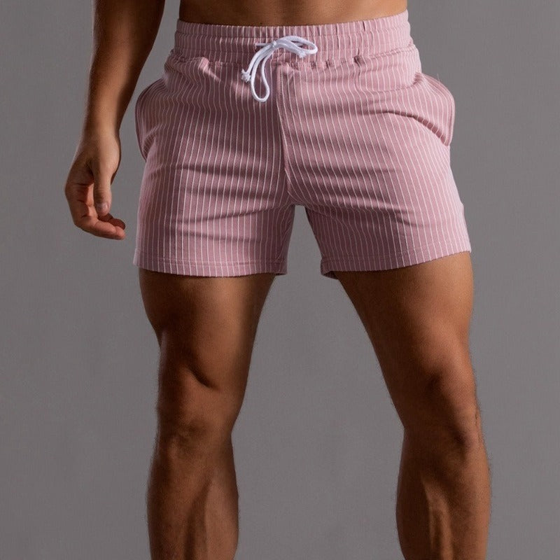 Quick-drying & Stylish Men's Swim Shorts made from Ripstop Polyester – Niko-Pink-XS-The Livary